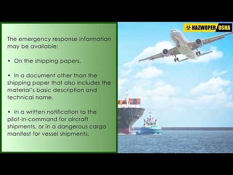 DOT Hazmat Transportation: Emergency Response Information