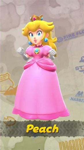 Princess Peach Dancing To Yoshi's Story #Peach #PrincessPeach #MarioKartWorld #Shorts