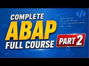 Complete SAP ABAP Full Course Part 2 | Learn ABAP Programming Step-by-Step | ezylern