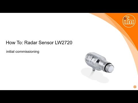 How To: initial comissioning of the new radar level sensor