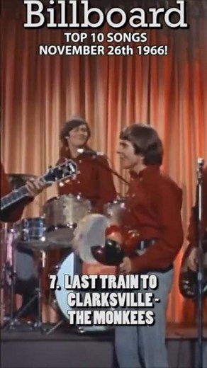 BILLBOARD TOP 10 SONGS 59 YEARS AGO - NOV. 26th 1966! #shorts #60smusic #classicrock #popsongs #rock