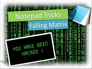 Notepad Trick [Falling Matrix .bat]