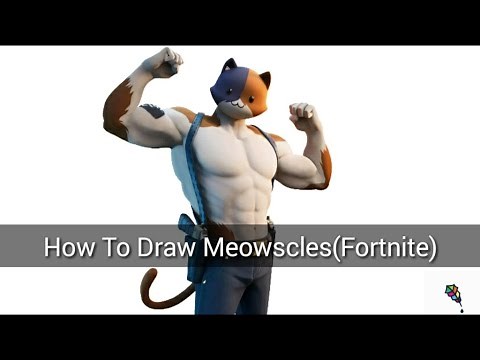 How To Draw Meowscles l Fortnite