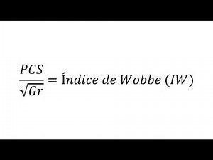 Que es el Indice de Wobbe de un Gas