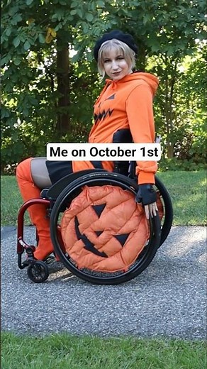 Pumpkin Wheelchair for Halloween!