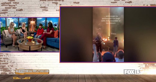 Local 12-year-old cancer survivor sings with Andy Grammer in concert