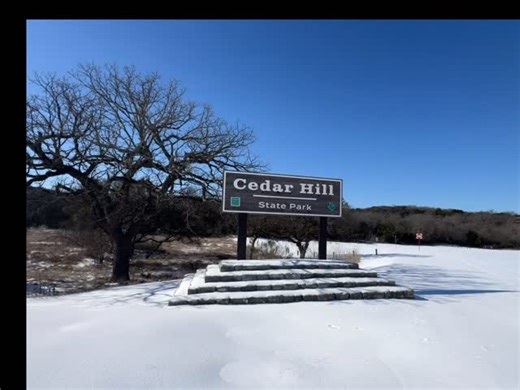 Good afternoon! Our park Headquarters will remain closed through Tuesday, 01.26.26. Please stay safe and warm. ☃️ | Cedar Hill State Park - Texas Parks and Wildlife