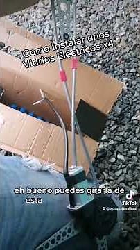 Como instalar unos vidrios eléctricos o elevavidrios para cualquier carro o vehículo