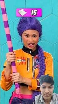 😱😱#shorts #funny #challenge 😱😱How Much Bubble Wrap Will Stop a KPop Demon Hunter?😱😱