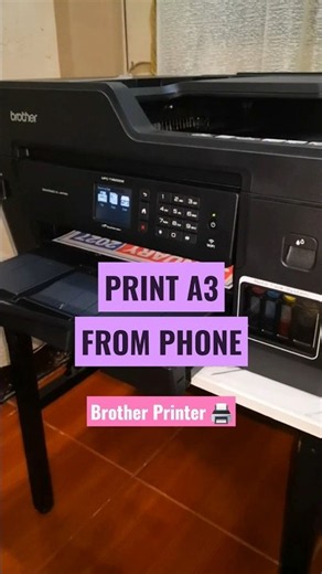 Print A3 Size Wirelessly from Your Phone | Brother Printer #shorts | Ann Rivera