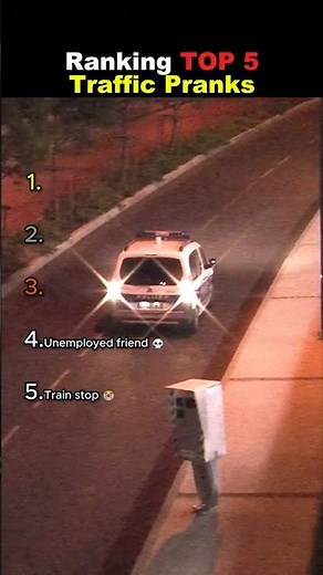 Ranking TOP 5 Funny Traffic Pranks 😭😭 #usa