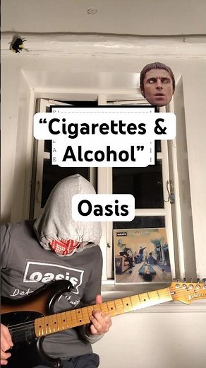 Oasis - “Cigarettes & Alcohol” guitar tutorial With guitar tabs #guitarlesson #easyguitartabs