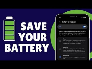 How to Turn On Battery Protection on Samsung | Save Your Battery