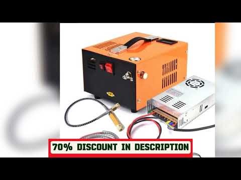 A must-have product #4500Psi 30Mbar Portable PCP Air Compressor Pump 12VDC/110V/220V Power Oil/Wat