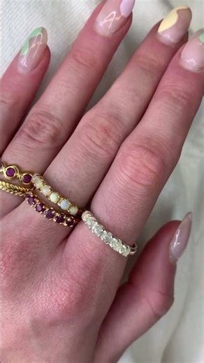 POV: you find the perfect ruby + gold ring stack ✨ #adinastone