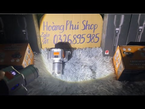 Đèn pin giá rẻ - DC001 chỉ 250k mẫu đèn cảm biến , 5 chế độ sáng, choá nhôm , có sáng gom và toả