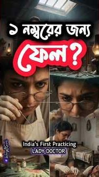 ভারতের প্রথম প্র্যাকটিসিং লেডি ডাক্তার! #bengalishorts #viralbengali