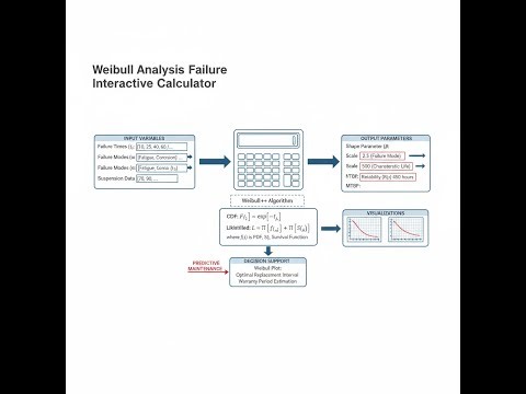 Weibull Analysis Failure Interactive Calculator - Instructions Video
