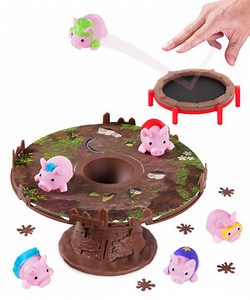 Pigs On Trampolines: Fast-action game of pig launching skill.