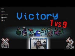 Craziest Among Us Imposter Gameplay 1vs9 by penguinz0