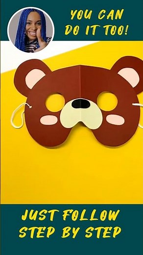 Paper Bear Mask 🐻🎭 | Easy DIY Craft for Kids