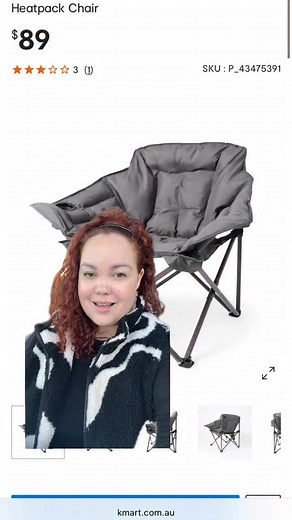 Just came across these heated chairs from Kmart! It’s exactly what I need for my winter camping adventures. #kmartfinds #kmartaustralia #campinggear | CurvySam