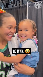 Mila’s first club experience. 🥹 | Minnesota Lynx