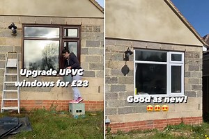 DIY fan gets dated wooden windows looking brand new with budget £23 upgrade