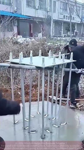 Reinforcing Rural House Foundation: How U-Shaped Steel Frame Keeps It Stable!