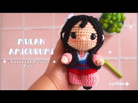 🧶✨ Mulan Amigurumi - Step by Step Tutorial | Learn to crochet your favorite princess