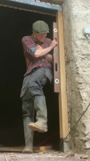 Fixing Door Frame with Dovetail Joinery Using Hand Tools