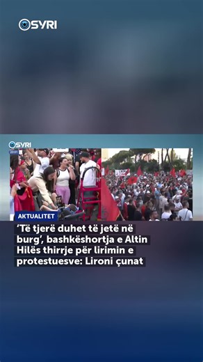 ‘Të tjerë duhet të jetë në burg’, bashkëshortja e Altin Hilës thirrje për lirimin e protestuesve: Lironi çunat ... #SyriTv #SyriNet #Protesta