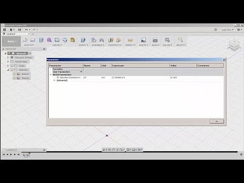 Fusion 360: Parameters and Equations