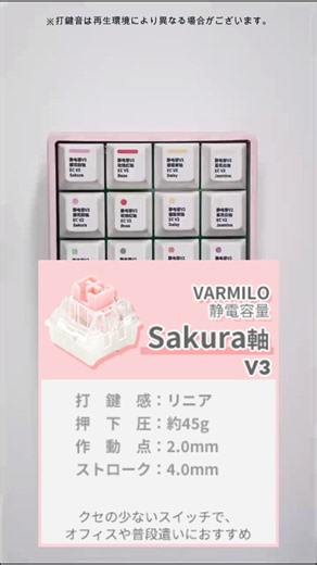 ／🎧️#にじふもコレ 打鍵感比較⌨️♪＼「にじさんじ × ふもコレ VARMILOキーボード」の打鍵感・打鍵音について迷ってる方はこちらをご覧ください☑【対象キーボード】・甲斐田晴・三枝明那・夜見れな・ルンルン※撮影環境によって、実際の打鍵音と異なる場合があります。※商品ページ上で選択できないスイッチは、受注上限に達しました。🔻ご予約はこちらから！https://t.co/MH3CTbgqnP〆切：7月21日(火) 23:59 まで