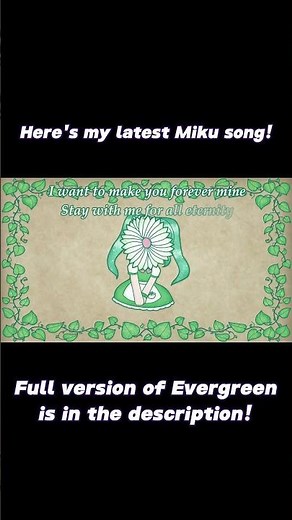 i made a spring themed miku song! #vocaloid #hatsunemiku #miku