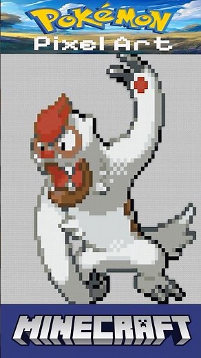 Minecraft Pokémon Pixel Art Timelapse - #288 Vigoroth