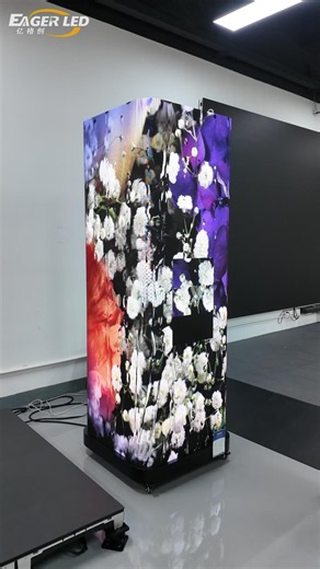 Flexible LED poster display. #eagerled #daily #leddisplay #ledscreen #ledwall #leddisplayscreen