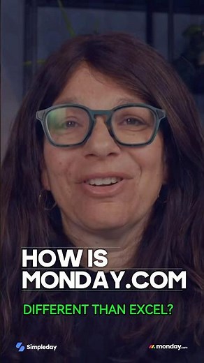How is monday.com different than Excel?