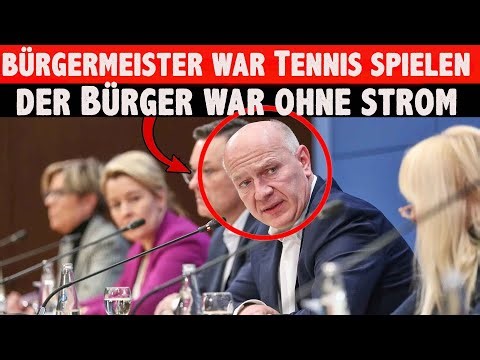 Berlin's mayor was playing tennis during the power outage! Wegner lied! THE FAILURE