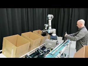 Packaging Empty Plastic Bottles with a Collaborative Robot