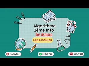 Série les modules 2éme Technologie informatique