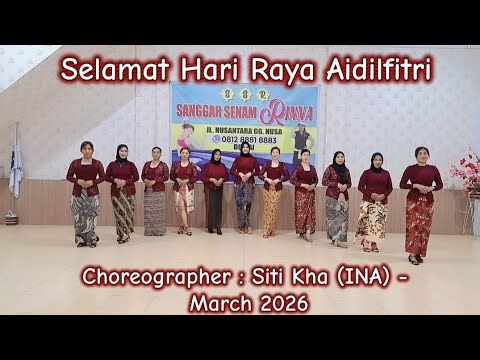 Selamat Hari Raya Aidilfitri Line dance #choreo Siti Kha (INA) | SSR Dance