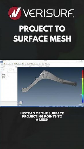 Verisurf - Project to Surface Mesh #verisurf #shorts #metrology