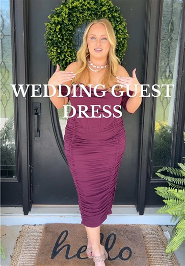 Stylish Wedding Guest Dress for Midsize Comfort