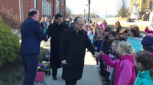 3.7K views · 111 reactions | Scenes from today’s visit to Roanoke Catholic School by His Excellency, the Most Rev. Barry Knestout, Bishop of the Catholic Diocese of Richmond. He will preside over Mass tonight at 7 pm at St. Andrew's Catholic Church in Roanoke, Virginia and Friday will visit our friends at St John Neumann Academy. Thank you for being with us today! | Roanoke Catholic School | Facebook