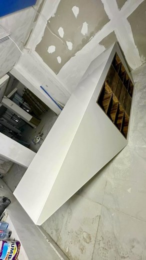 Silestone Miami White (12mm) before & after. Custom fabrication & installation by Stone Depot. #stonedepotgh #silestonequartz #madeinghana #bestinghana #naturalstone #customfabrication #silestonemiamiwhite | Stone Depot