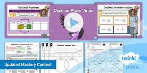 PlanIt Maths Year 6 Fractions Lesson Pack 17: Decimal Place Value