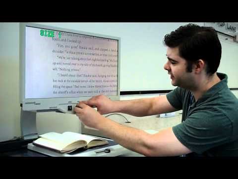 Using the Merlin LCD Desktop Magnifier