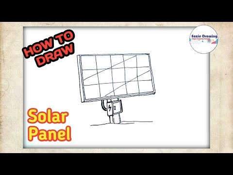 How to Draw Solar Panel
