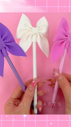 🎀✏️ DIY Easy & Cute Pencil Topper